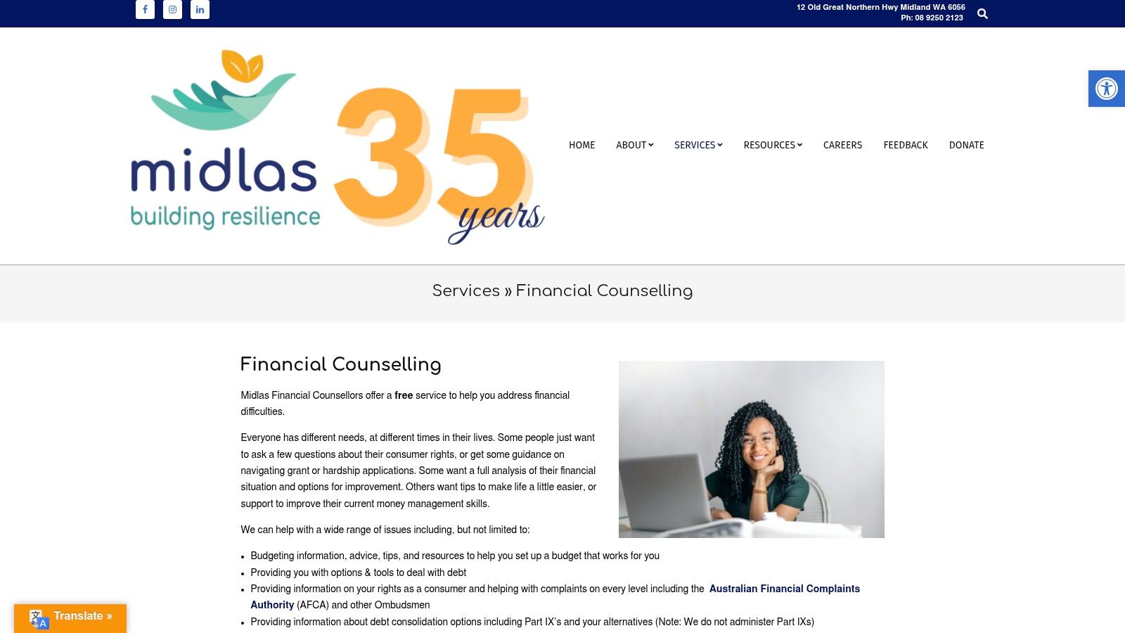 Midlas – Financial Counselling